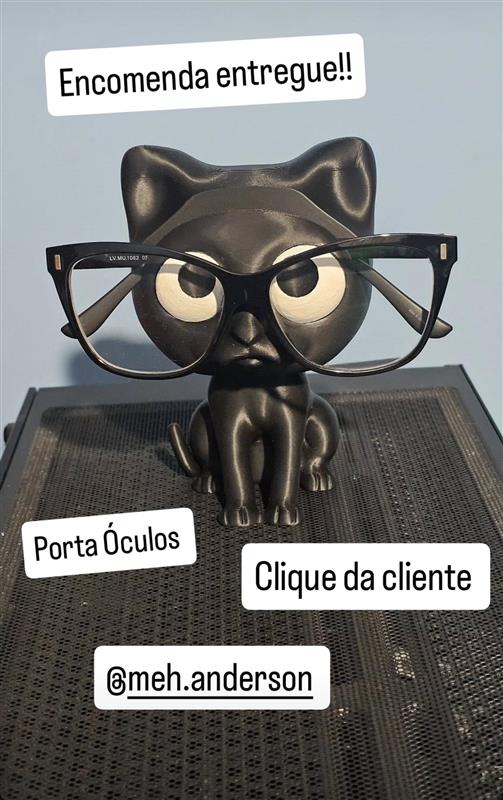 Suporte para óculos de gatinho